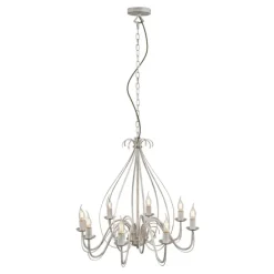 Klassischer Kronleuchter Creme 8-flammig - Giuseppe