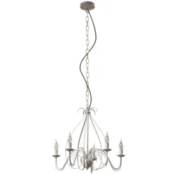 Klassischer Kronleuchter Creme 5-flammig - Giuseppe