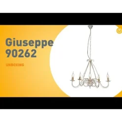 Klassischer Kronleuchter Creme 5-flammig - Giuseppe