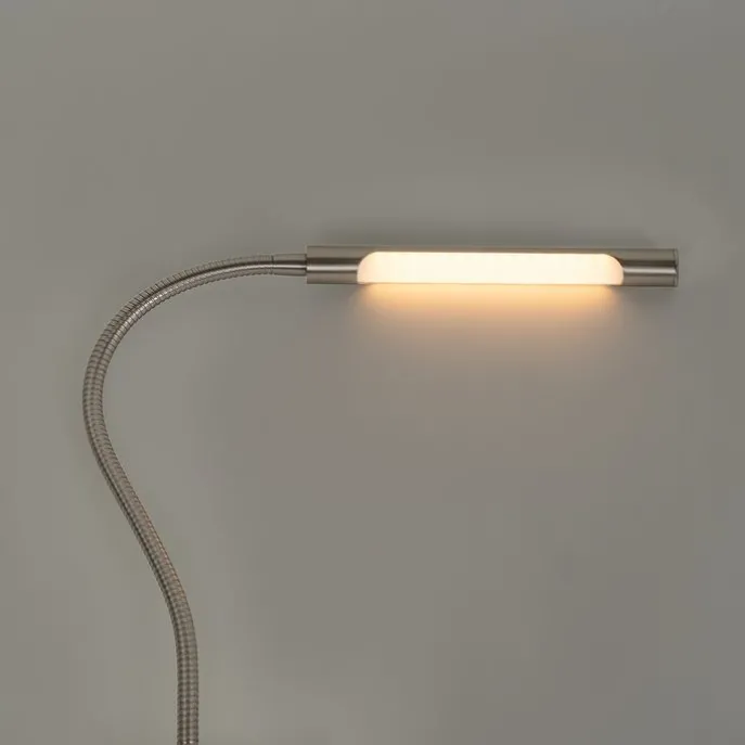 Klemm-Schreibtischlampe Stahl inkl. LED mit Touch-Dimmer - Lionard