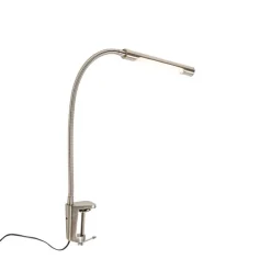 Klemm-Schreibtischlampe Stahl inkl. LED mit Touch-Dimmer - Lionard