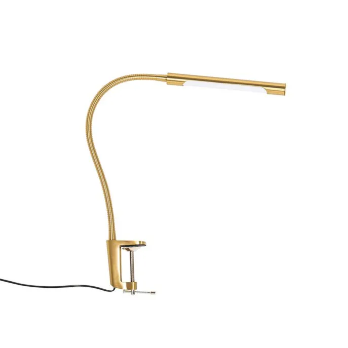 Klemm-Schreibtischleuchte Messing inkl. LED mit Touchdimmer - Lionard