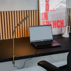 Klemm-Schreibtischleuchte Messing inkl. LED mit Touchdimmer - Lionard