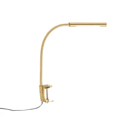 Klemm-Schreibtischleuchte Messing inkl. LED mit Touchdimmer - Lionard