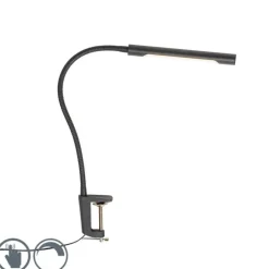 Klemm-Schreibtischleuchte schwarz inkl. LED mit Touchdimmer - Lionard