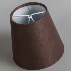 Kronleuchter beige 60 cm mit braunen Lampenschirmen - Giuseppe 8