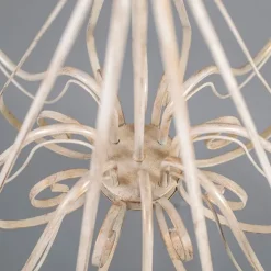 Kronleuchter beige 60 cm mit braunen Lampenschirmen - Giuseppe 8