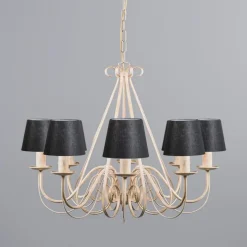 Kronleuchter creme mit Klemmkappe 12 cm schwarz - Giuseppe 8