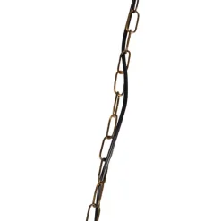 Kronleuchter Gold mit schwarzen Farbtönen 5-Licht - Botanica