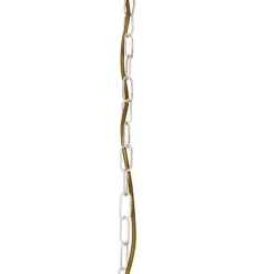 Kronleuchter weiße plissierte cremefarbene Klemmkappe 5-Licht - Giuseppe