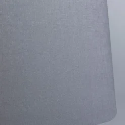 Lampenschirm aus Leinen Dunkelgrau Rund Abgeschrägt 45/40/25