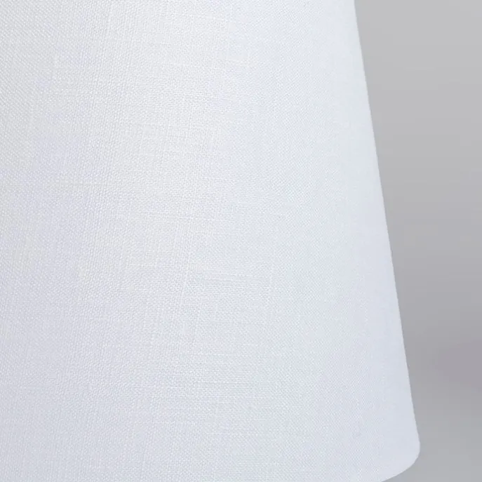 Lampenschirm aus Leinen weiß 25/16