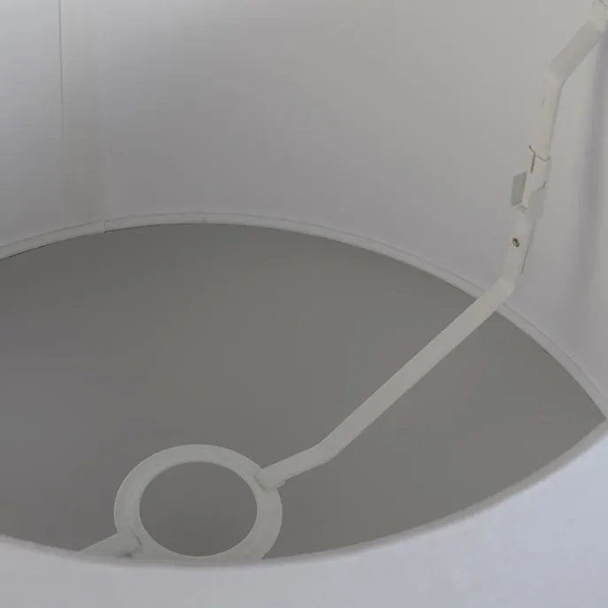 Lampenschirm aus Leinen weiß 25/16