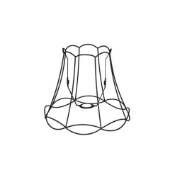 Lampenschirm aus Metall schwarz 35/29 - Granny Frame