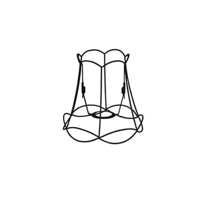 Lampenschirm aus Metall schwarz 20/19 - Granny Frame