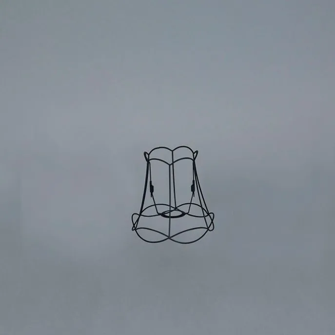 Lampenschirm aus Metall schwarz 20/19 - Granny Frame