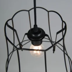 Lampenschirm aus Metall schwarz 30/26 - Granny Frame