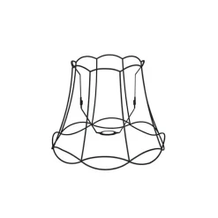 Lampenschirm aus Metall schwarz 40/31 - Granny Frame