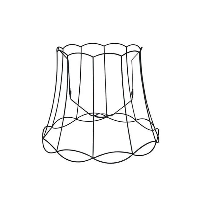 Lampenschirm aus Metall schwarz 50/40 - Granny Frame