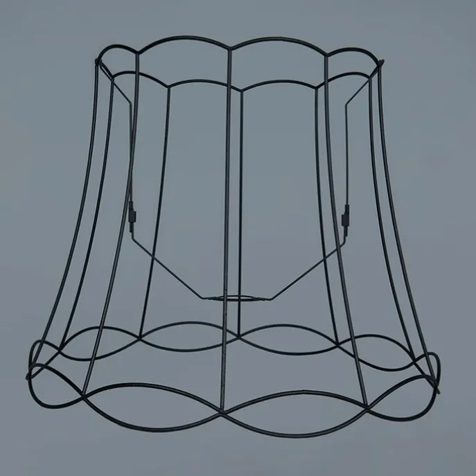 Lampenschirm aus Metall schwarz 50/40 - Granny Frame
