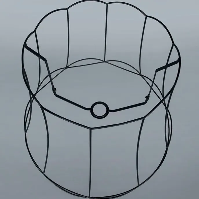 Lampenschirm aus Metall schwarz 50/40 - Granny Frame