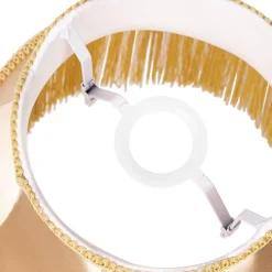 Lampenschirm aus Stoff Gold 30/18/26 - Granny