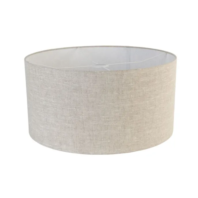 Lampenschirm aus Stoff Hellgrau Rund 50/50/25