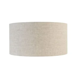 Lampenschirm aus Stoff Hellgrau Rund 50/50/25