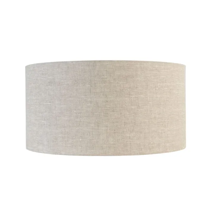 Lampenschirm aus Stoff Hellgrau Rund 50/50/25