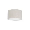 Lampenschirm aus Stoff Hellgrau Rund 35/35/20