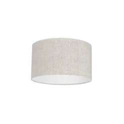 Lampenschirm aus Stoff Hellgrau Rund 35/35/20
