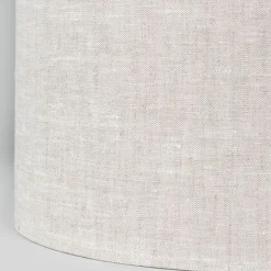 Lampenschirm aus Stoff Hellgrau Rund 35/35/20