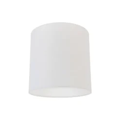 Lampenschirm aus Stoff weiß 25/25/25