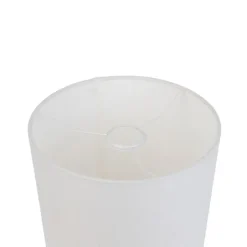 Lampenschirm aus Stoff weiß 25/25/25