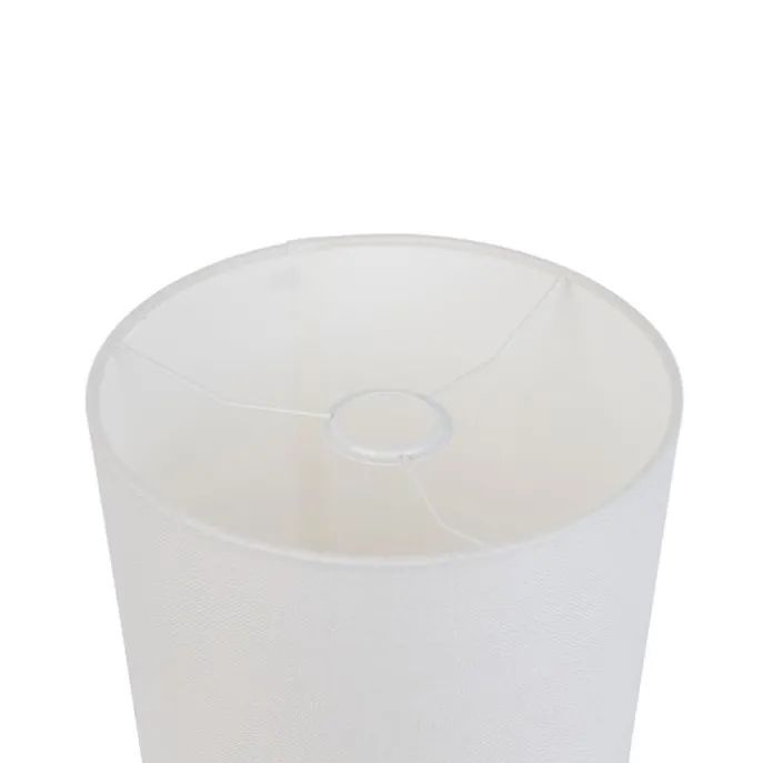 Lampenschirm aus Stoff weiß 25/25/25