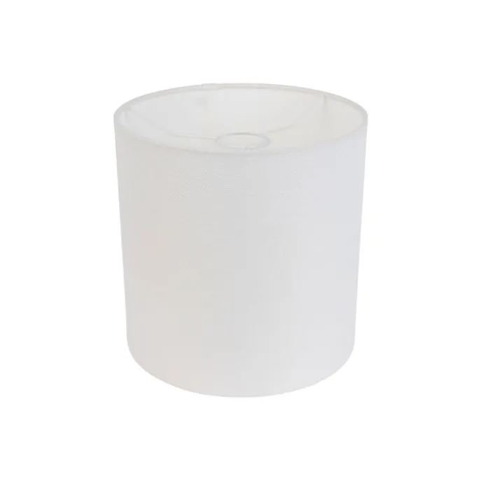 Lampenschirm aus Stoff weiß 25/25/25