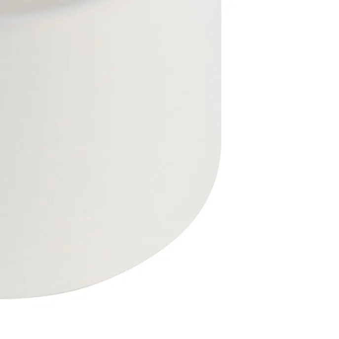 Lampenschirm aus Stoff weiß 18/18/14