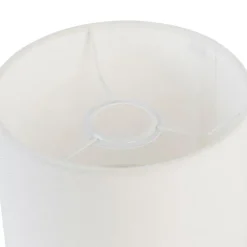 Lampenschirm aus Stoff weiß 18/18/14