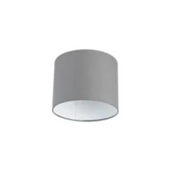 Lampenschirm grau 18/18/14 mit weißer Innenseite