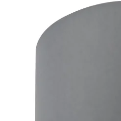 Lampenschirm grau 18/18/14 mit weißer Innenseite