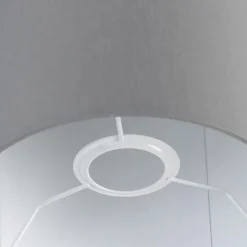 Lampenschirm grau 18/18/14 mit weißer Innenseite