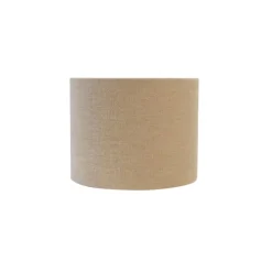 Lampenschirm Stoff hellbraun rund 18/18/14