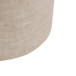 Lampenschirm Stoff Hellgrau Zylinder 20/20/20