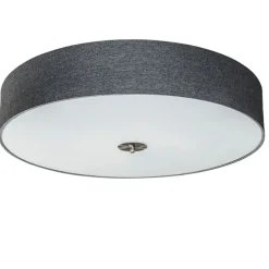 Land Deckenleuchte grau 70 cm - Trommel Jute