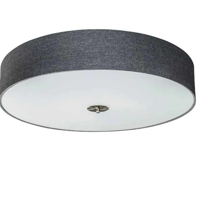 Land Deckenleuchte grau 70 cm - Trommel Jute