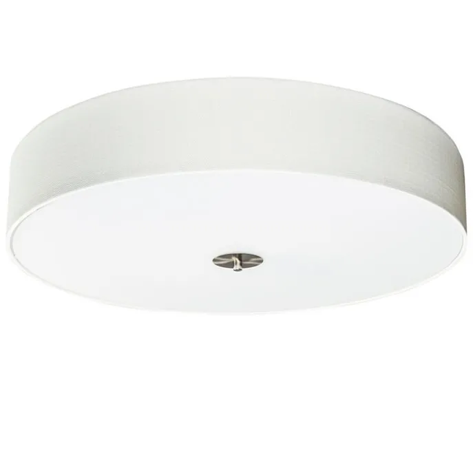 Land Deckenleuchte weiß 70 cm - Trommel Jute