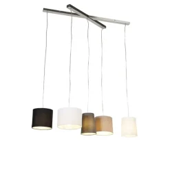 Land Hängelampe Stahl 5-Licht - Hermina