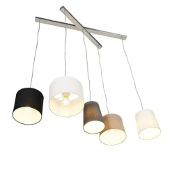 Land Hängelampe Stahl 5-Licht - Hermina