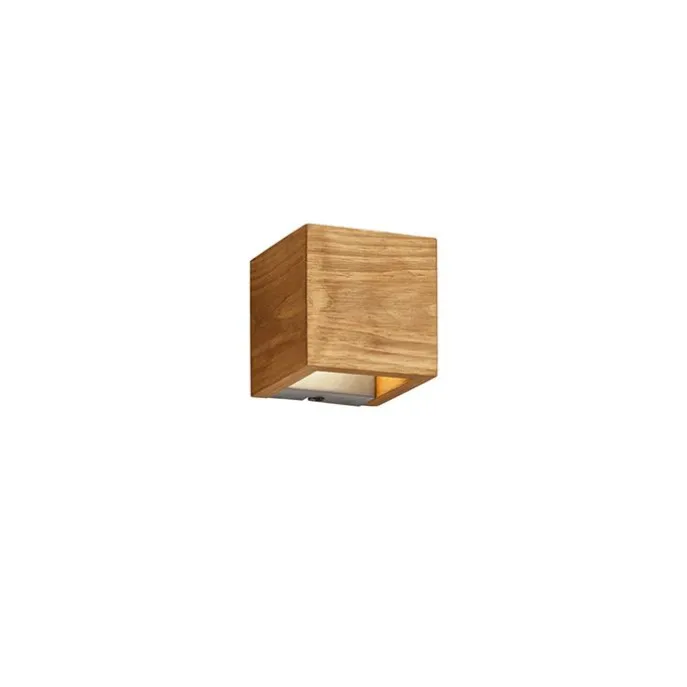 Land Wandleuchte Holz 11 cm inkl. LED dimmbar - Linc