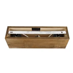 Landdeckenstrahler Holz 2-Licht - Block